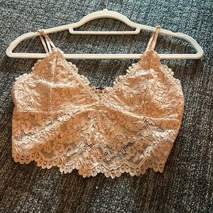 Blush Lace Crop Top